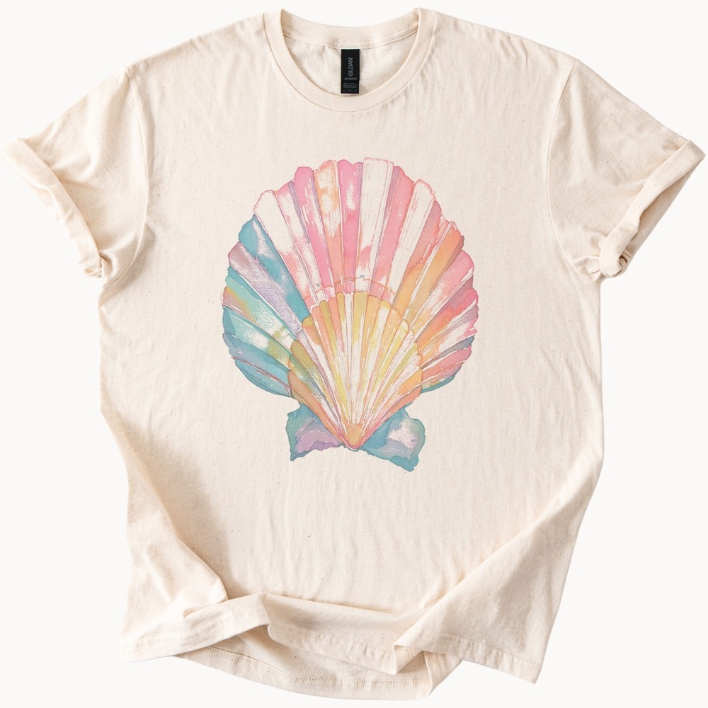 Boho Splatter Art Tee - Nature Inspired Watercolor Shell